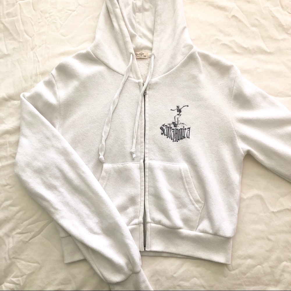 brandy melville Santa Monica crystal hoodie